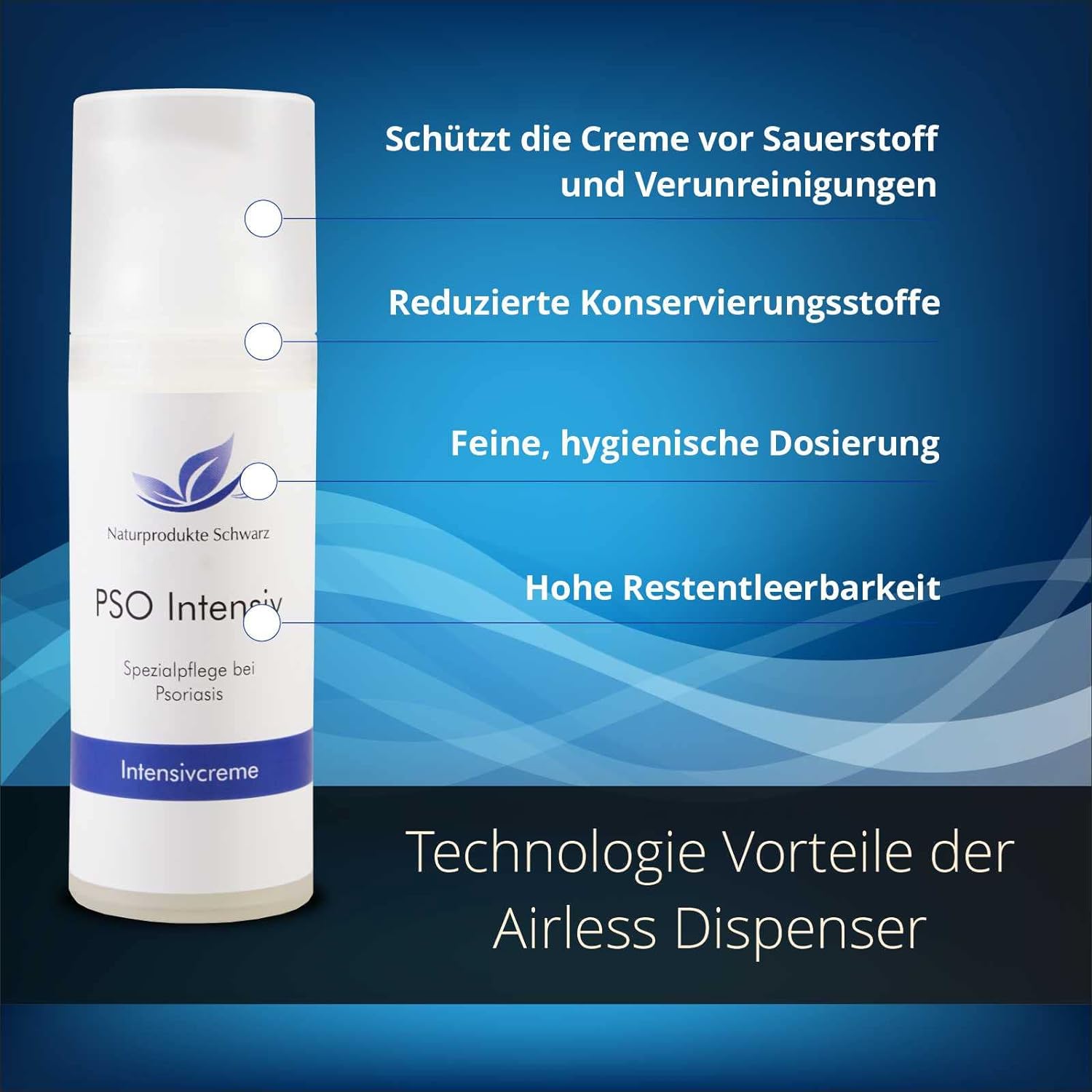 PSO Intensivcreme - Hautpflege bei Psoriasis, trockene Haut, 50ml