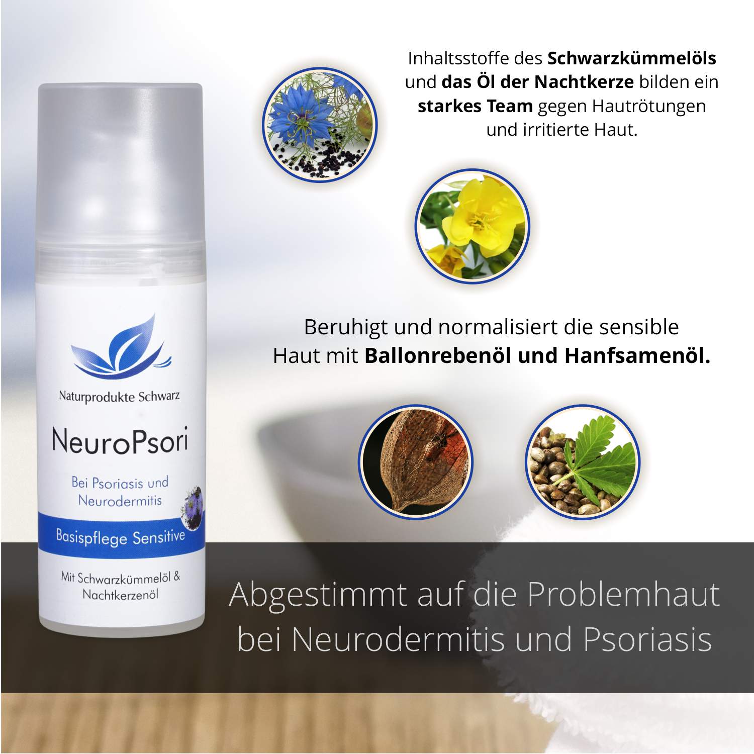 NeuroPsori Basispflege Sensitive - Pflege bei Neurodermitis