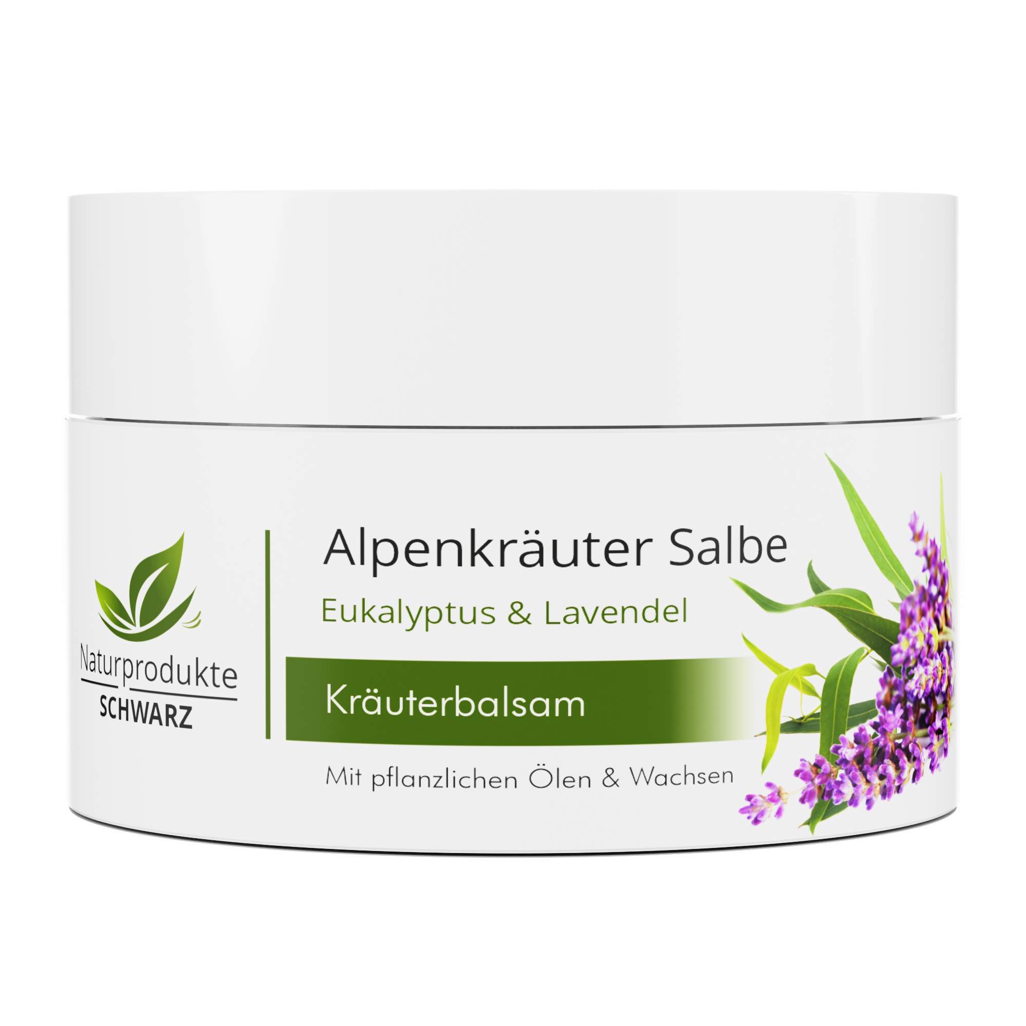 Alpenkräuter Salbe - Mit Eukalyptus und Lavendel - Ohne Wasser, ohne Paraffin