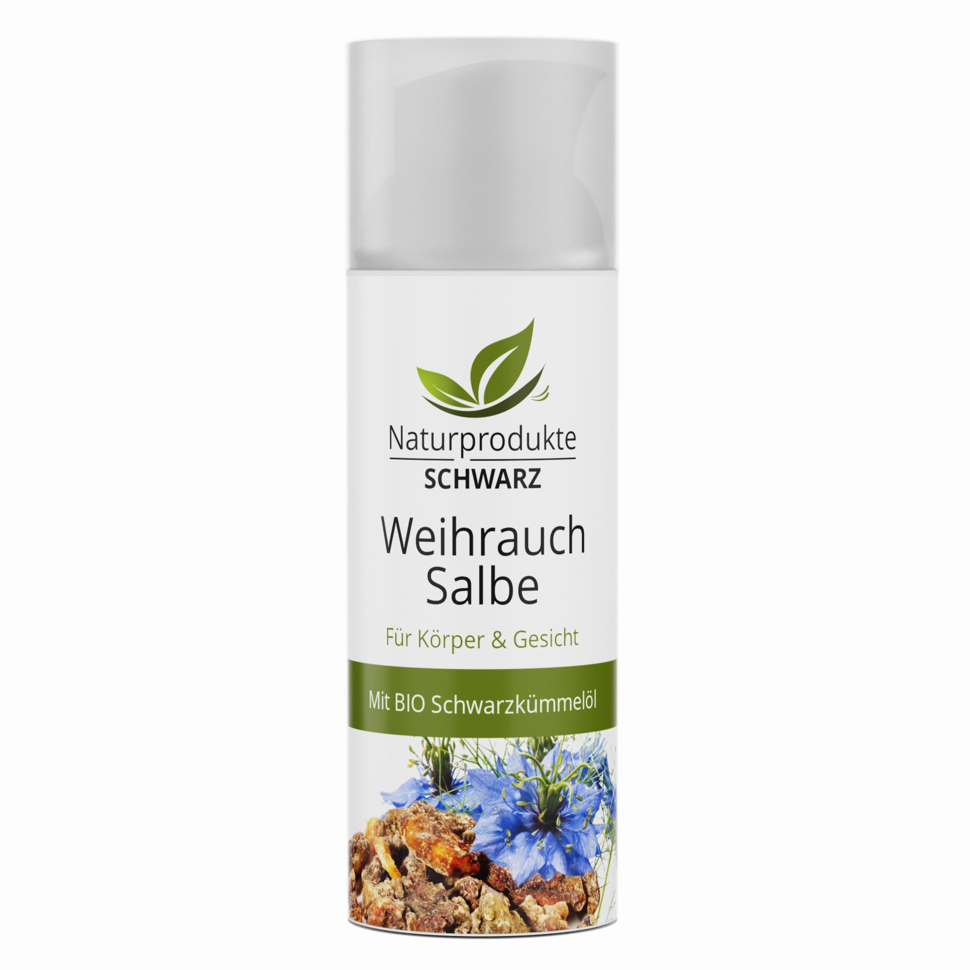 Weihrauchsalbe - Mit BIO Schwarzkümmelöl , Curcuma Longa und Weihrauchöl