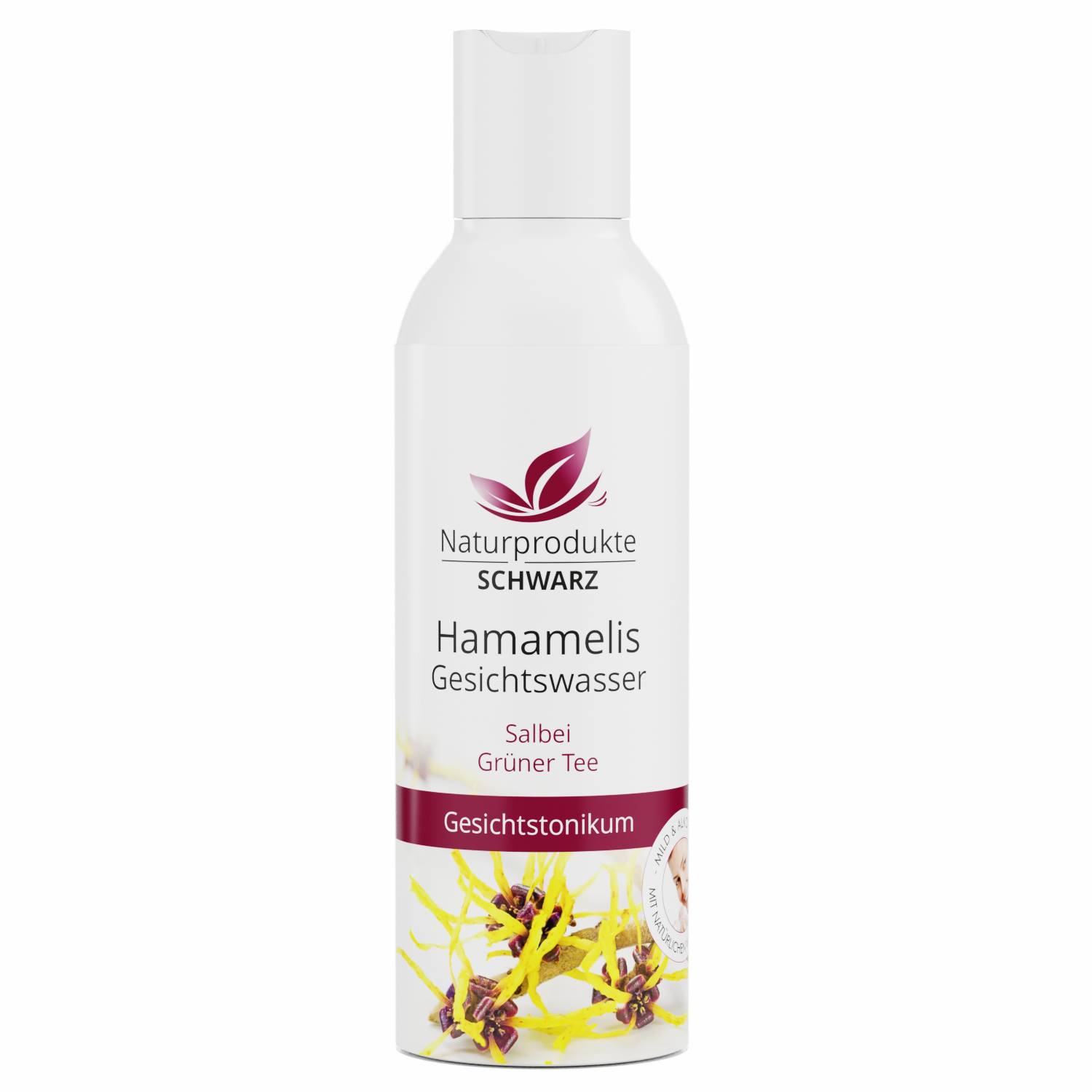 Hamamelis-Gesichtswasser - ohne Alkohol, für unreine und fettige Haut