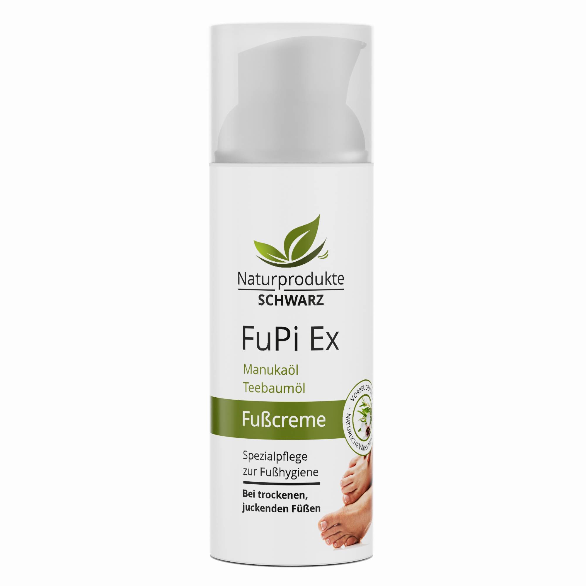 FuPi Fußcreme mit Teebaumöl und Manuka - Pflege bei Fußpilz