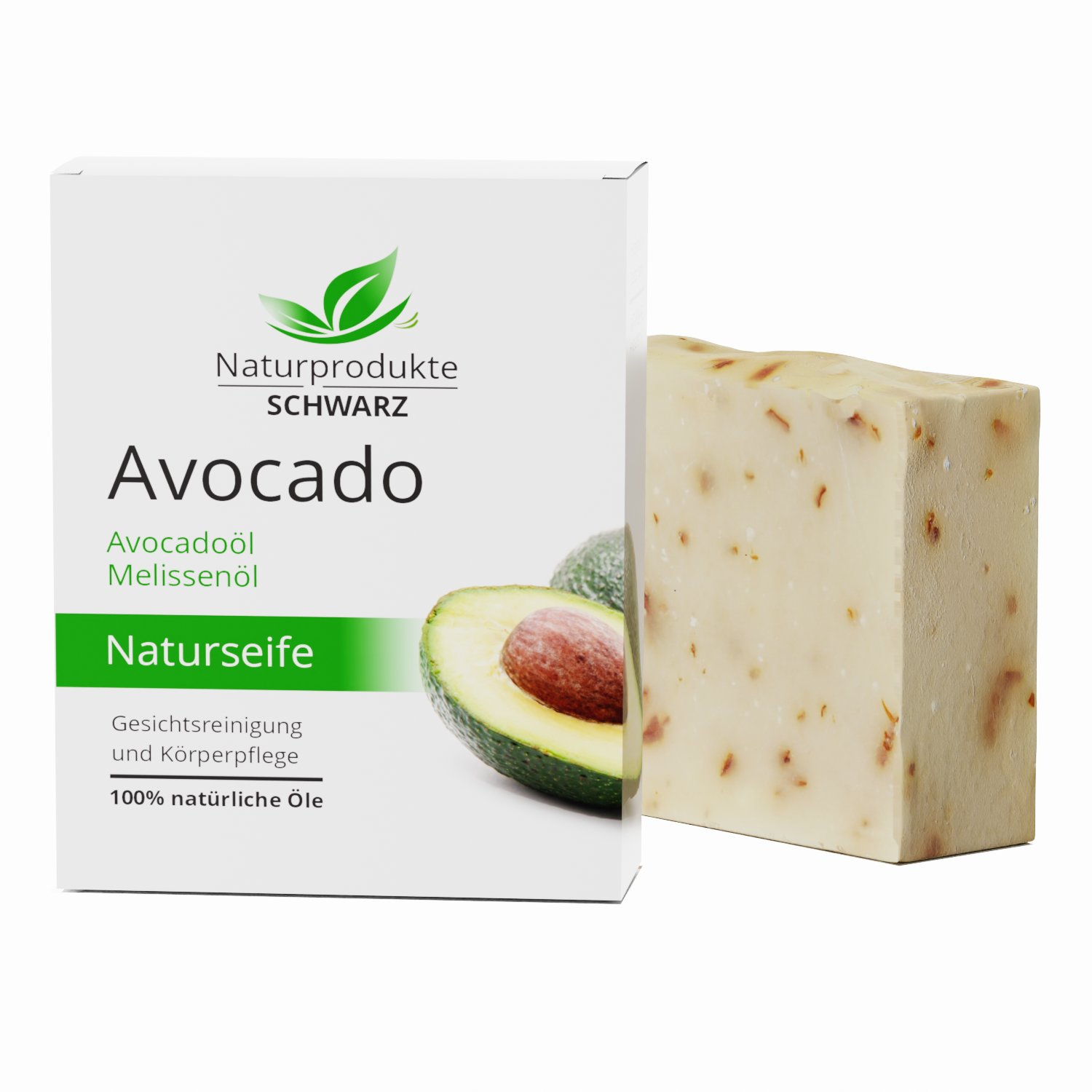 Avocado Seife mit Kakaobutter & Hibiskus - handgemachte Naturseife