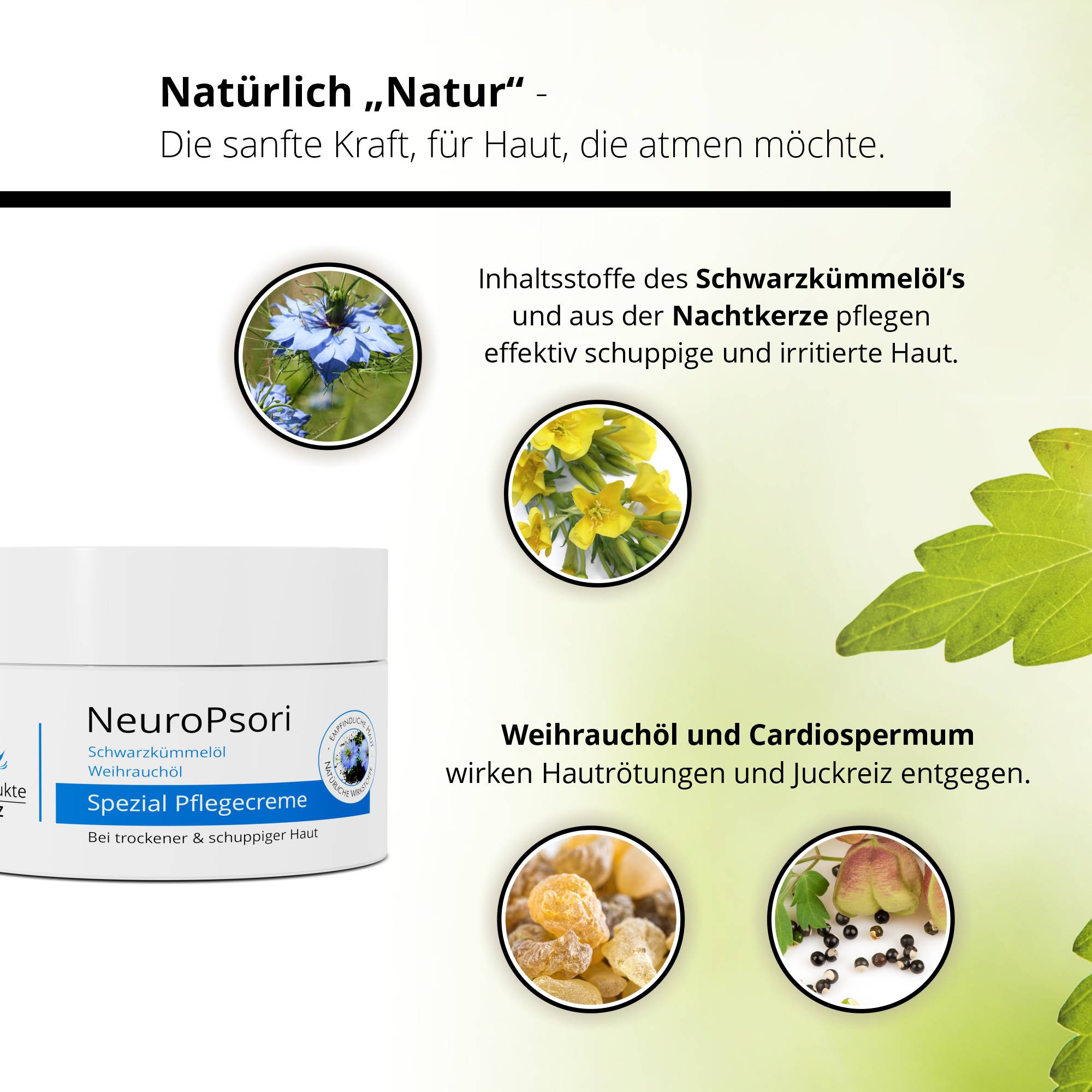 NeuroPsori Spezialpflege Creme - Pflege bei Neurodermitis und Schuppenflechte
