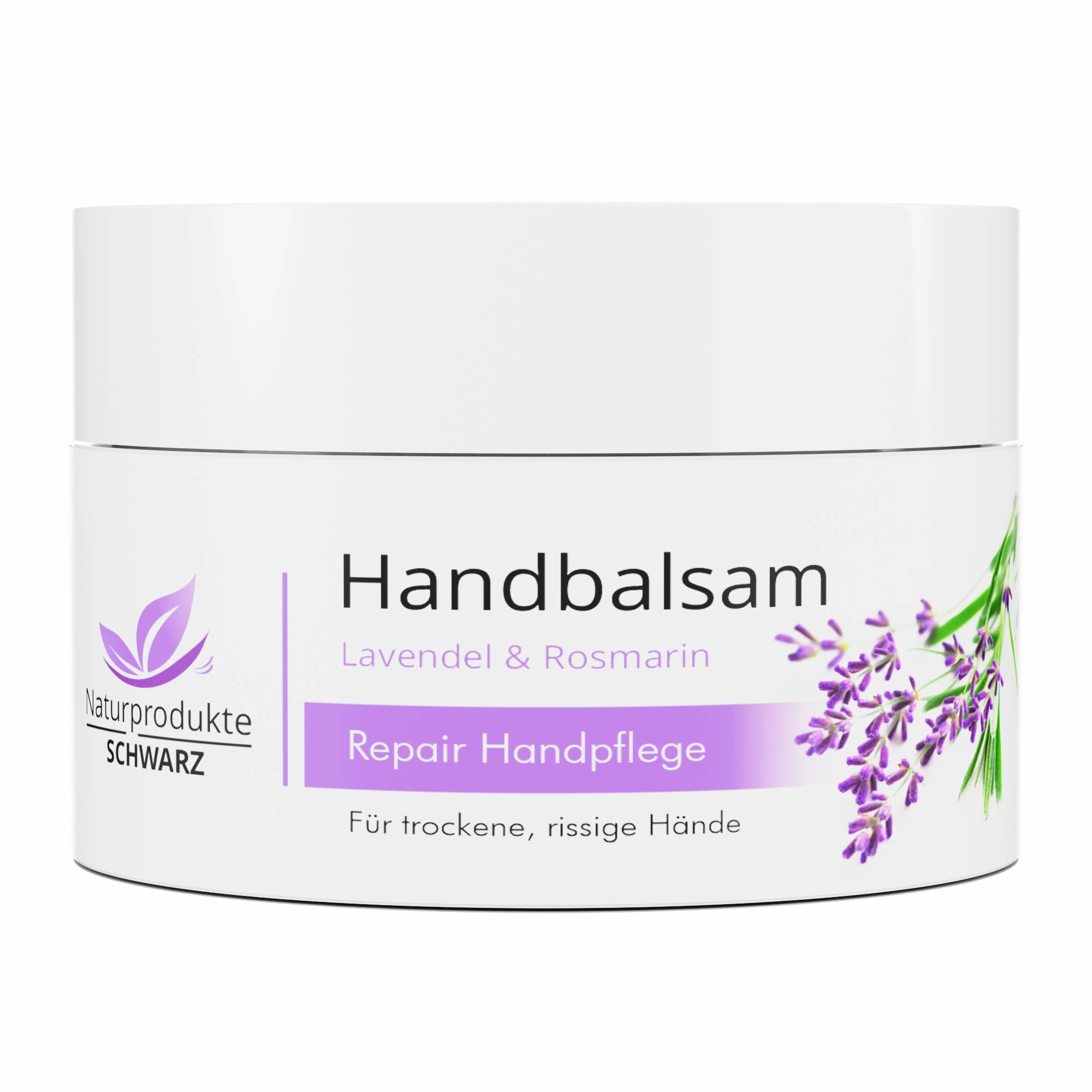 Handbalsam Lavendel-Rosmarin – Wasserfreie Repair Handpflege für trockene & rissige Hände