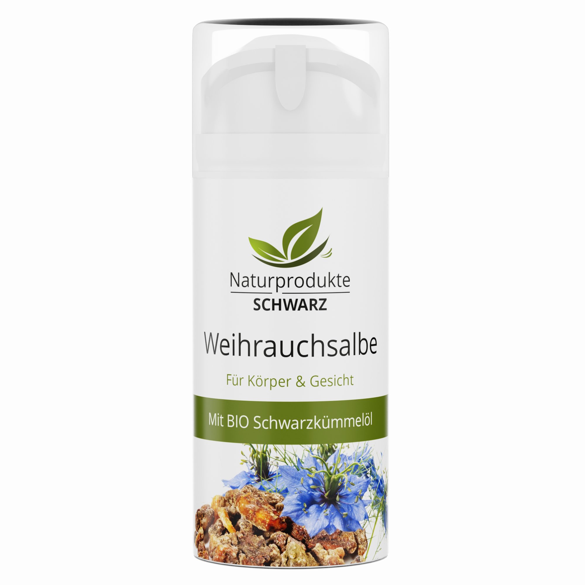 Weihrauchsalbe - Mit BIO Schwarzkümmelöl , Curcuma Longa und Weihrauchöl
