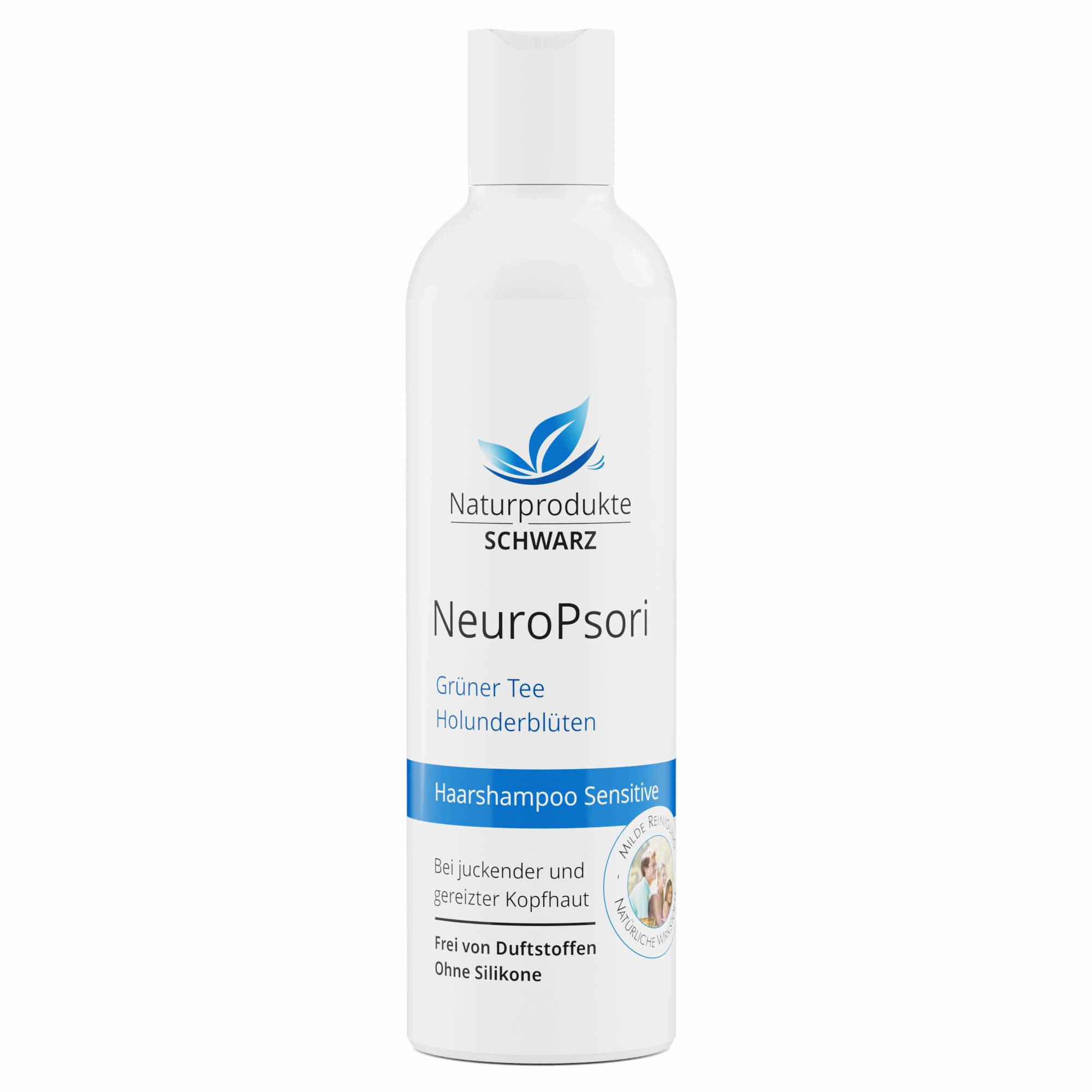 NeuroPsori Shampoo Sensitive bei Neurodermitis, parfumfrei, ohne Silikone & Sulfate