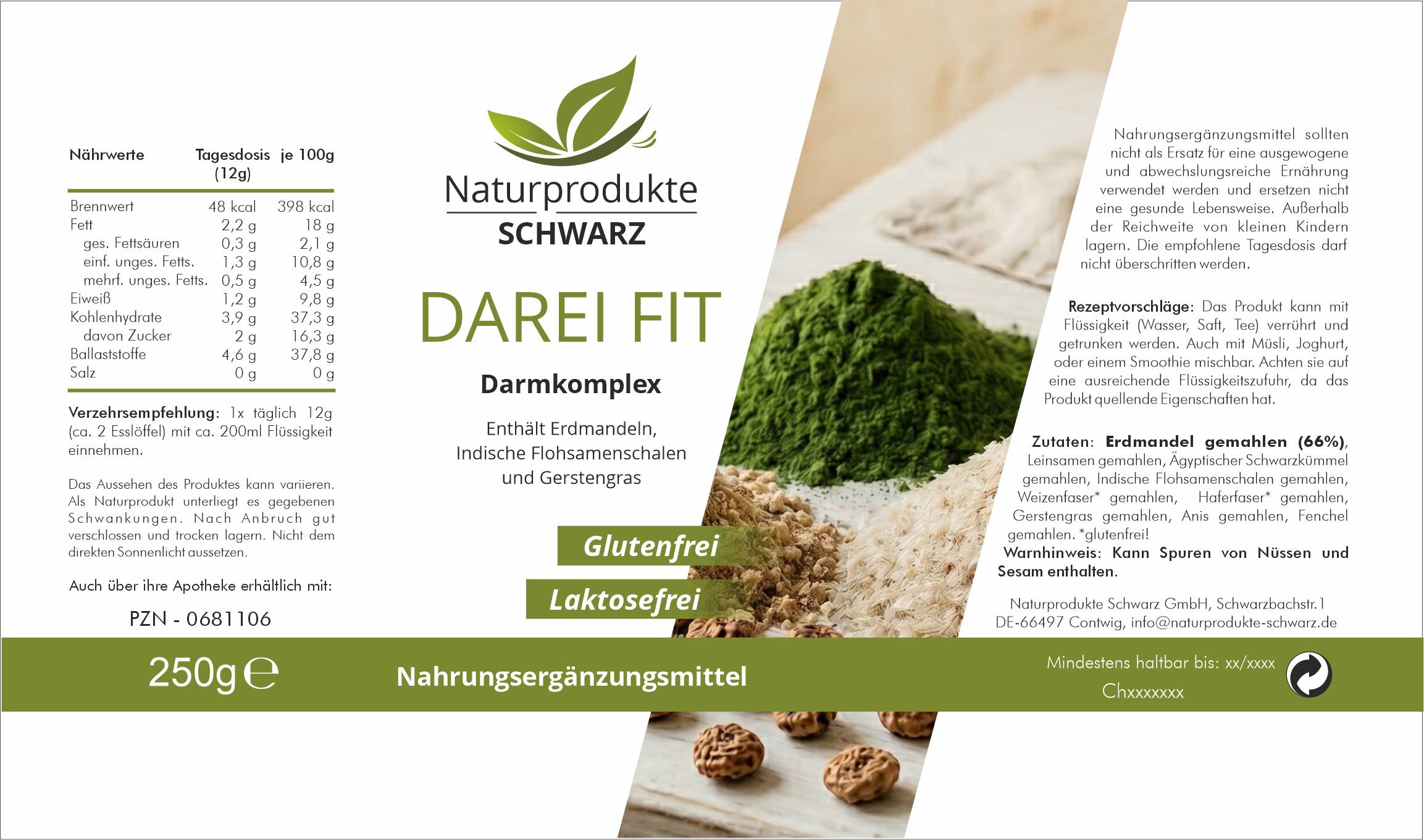 DAREI FIT - Mit Erdmandel und indischen Flohsamenschalen