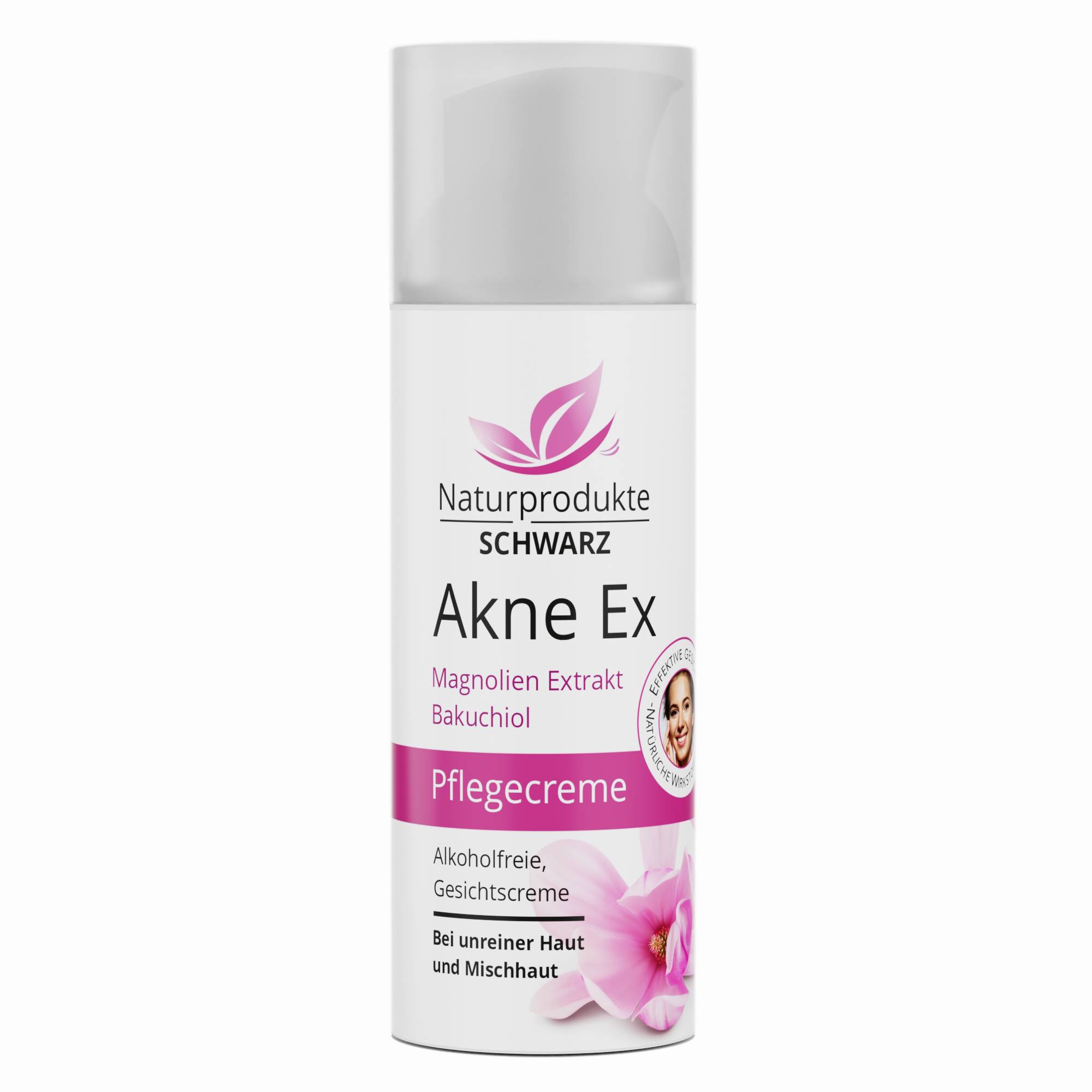 Akne Ex Creme - mit Magnolien Extrakt & Bakuchiol, Gesichtspflege, 50ml