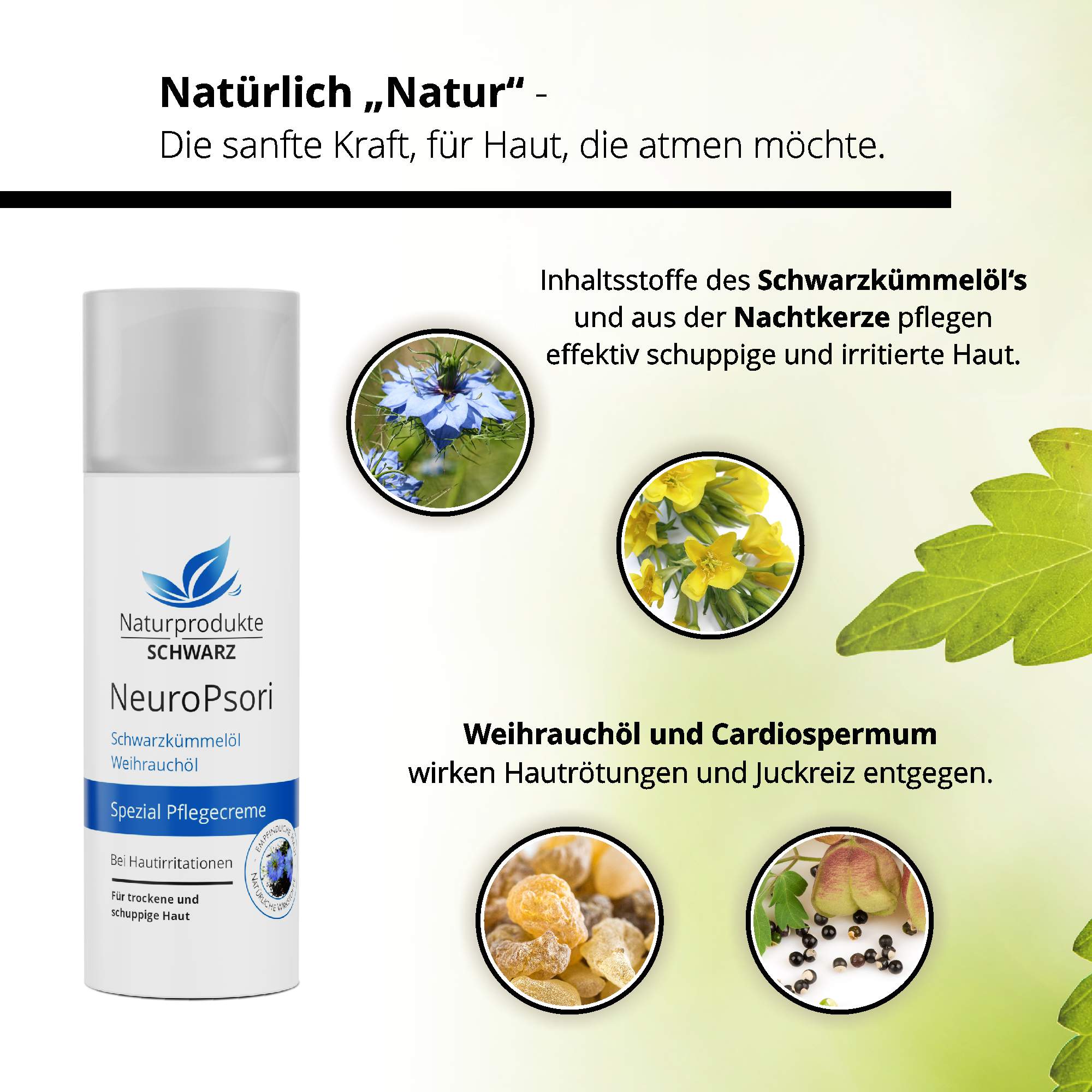 NeuroPsori Spezialpflege Creme - Pflege bei Neurodermitis und Schuppenflechte